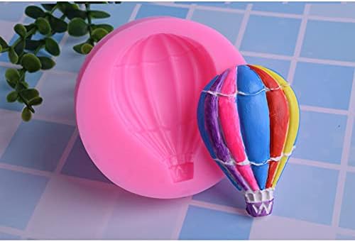 Cestony 3Pcs/Set Hot Air Balloon Fondant Silicone Molds for DIY Cake Fondant Biscuit Cookies Soap Sugar Pudding Chocolate Hard Candies Dessert Candle Decor - Image 3