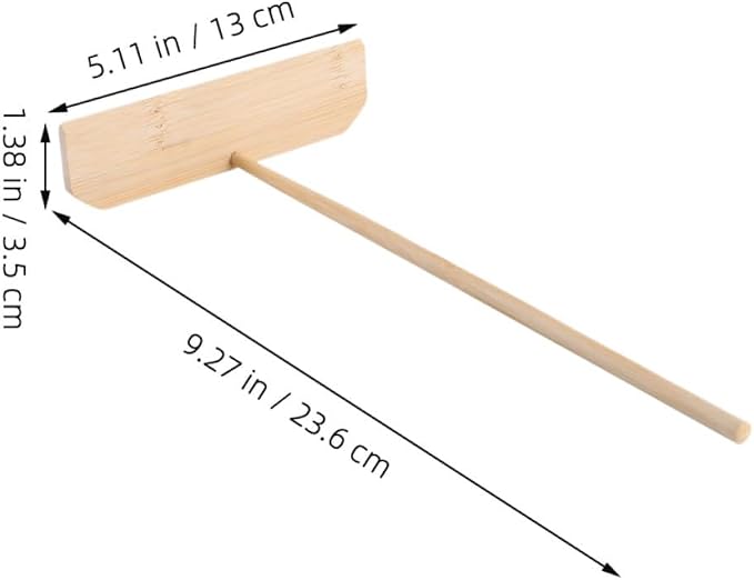 PRETYZOOM 2pcs T-shaped Pancake Batter Spreader and Crepe Spatula Lightweight Cooking Tool for Daily Family Breakfast Preparation Easy to Clean Beige Baking Utensil - Image 2