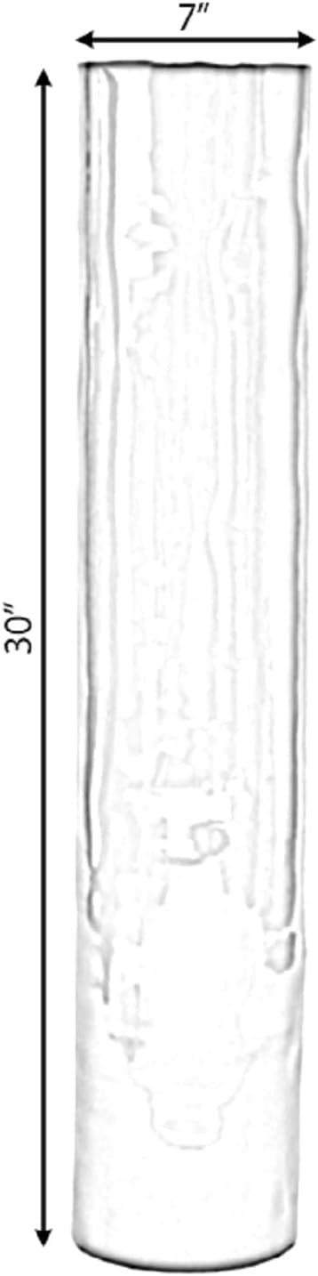 30-Inch-Tall Decorative Contemporary Bamboo Display Floor Vase - Cylinder Shape - Stylish Home Decor Accent - Modern Tall Vase for Living Room, Entryway, or Dining Room Decor, Green - Image 5