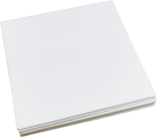 Hemobllo 500pcs Disposable White Greaseproof Parchment Paper Pads for Baking and Fried Food 8-inch Oil Absorbing Snack Papers Resistant to Storage Food for Bread and Pizza by Hemobllo
