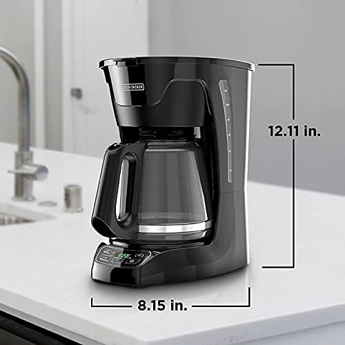 BLACK+DECKER CM1110B Programable 12-Cup Coffee Maker, Easy Pour, Non-Drip Carafe with Removable Filter Basket, Black - Image 8