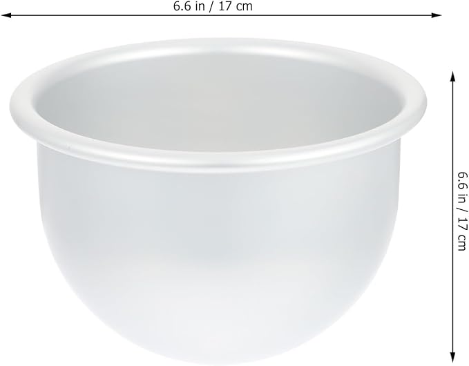 Creative Semi-sphere Cake Mold Deep round Baking Pan for Doll Princess Cake Making, Food-grade Aluminum Oven Mold for Home Baking - Image 2