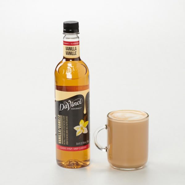 DaVinci Gourmet Classic Vanilla Syrup, 25.4 Fluid Ounces (Pack of 4)