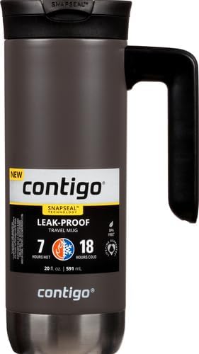 Contigo Superior 2.0 Stainless Steel Travel Mug with Handle with SNAPSEAL Lid,20oz.,(Pack of 4) - Image 2