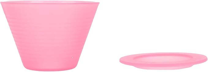 Pour Over Dripper, Flat Bottom Coffee Filter with Food Grade PP Construction, Reusable Brewing Cup for Home, Cafe & Office Use (Roseate)