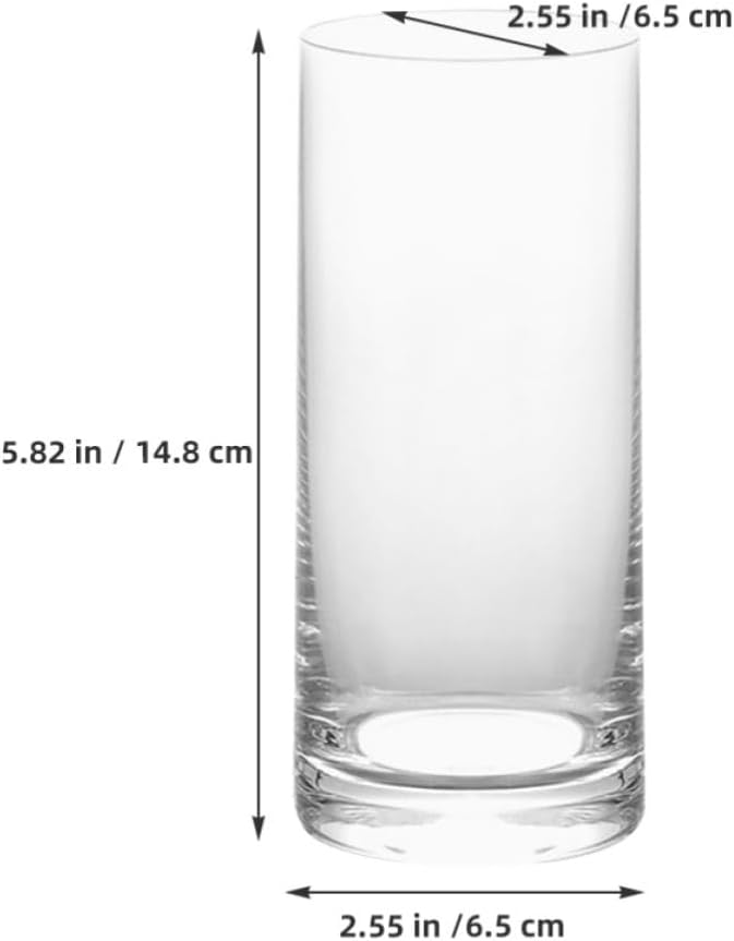 Healifty Elegant Drinking Glass Cup 400ml for Juice and Mixed Drinks with Comfortable Grip and Easy Cleaning, Luxurious Glassware for Home and Entertaining - Image 2