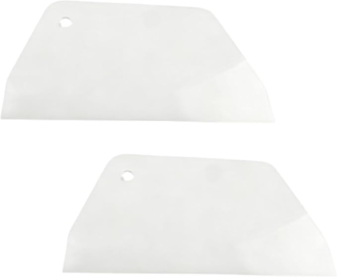 2PCS Dough Scraper, Nonslip Flexible Pastry Scraper Dough Cutter for Baking Bread Cake Pizza Fondant by Cyrank