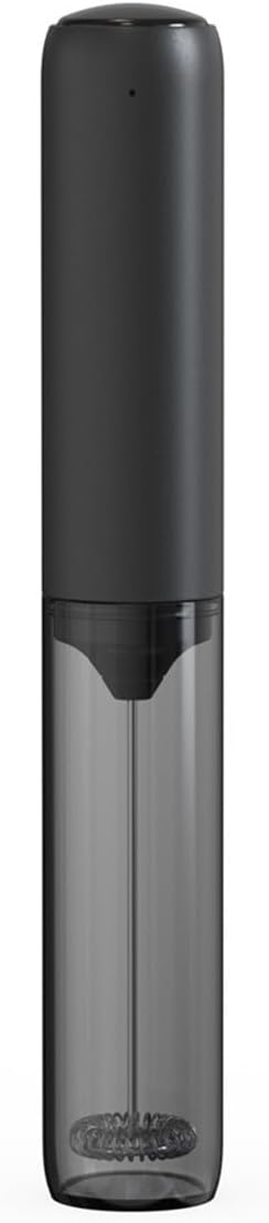 USB Rechargeable Electric for Milk Frother Handheld Coffee Foam for Maker with Stainless Steel Whisk for Lattes for Matcha Protein Shakes and Hot Chocolate, Black
