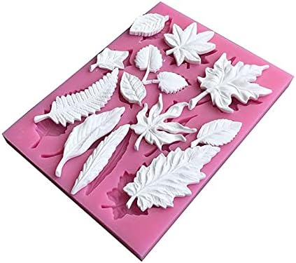 Cestony Leaf Shape Silicone Molds for DIY Cake Fondant Biscuit Cookies Soap Sugar Pudding Chocolate Hard Candies Dessert Candle Decor - Image 3