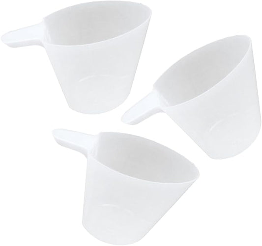 Worry-Free 1 Cup Measuring Cup - USA Made Plastic Measuring Cup, BPA Free. Clear, with Markings for Cups, ml, Ounces. Use for Dry, Liquid or as a Dog Food Scoop (3 Count)