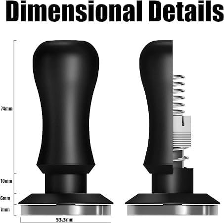 KYONANO 53.3mm Espresso Tamper, 30lb Spring-Loaded Calibrated Coffee Tamper, 304 Stainless Steel, Anodized Aluminum Handle, Barista Tamper Suit for Breville Espresso Machine