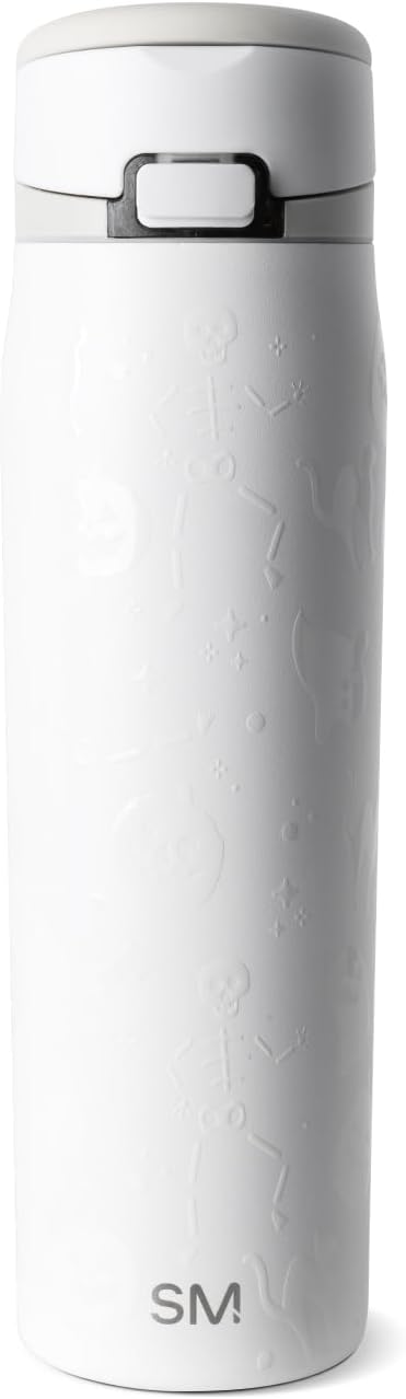 Simple Modern Halloween Water Bottle with Straw |24oz | Skeletons | Mesa Loop Insulated Water Bottle for School, Sports, Travel | Leak Proof, Stainless Steel, Spooky Mix by Unknown