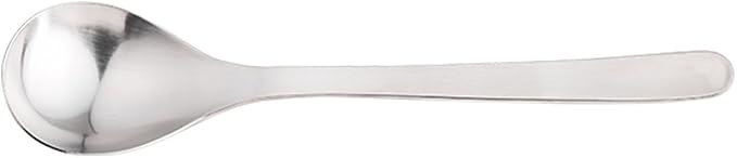 Sori Yanagi Simple Form Cutlery for Easy Use, Tsubamesanjo Stainless Steel Dessert Spoon, Sleek Design for Smooth Taste and Dishwasher Safe, Brushed Finish - Image 4