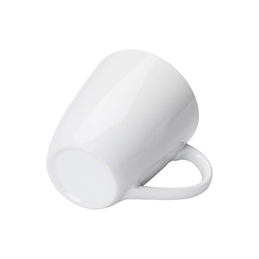 Amazon Basics Porcelain Heat Resistant Coffee Mugs, Microwave and Oven Safe, 12 oz, White, 12 Count - Image 3