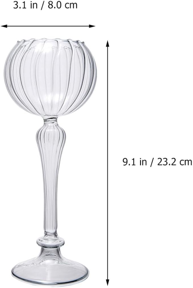 Creative Portable Cocktail Glass Wine Cup, Lightweight round Glassware with Simple Generous Style, Multifunctional Drinking Glass for Home Bar and Party Use - Image 2