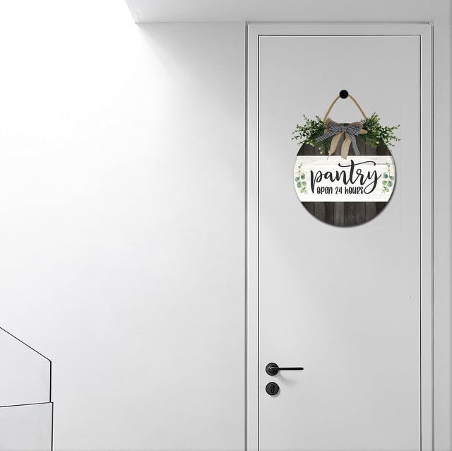 Bidesign Pantry Sign Wall Decor For Door Farmhouse Rustic Hanging Wooden Pantry Room Wall Art Sign For Home Kitchen Pantry Cabinet Decor Kitchen Decorations, 12inches - Image 4