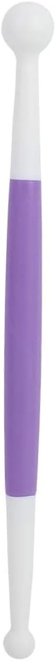 Pssopp Cake Decorating Kit, Food Grade Plastic, 3 Piece Fondant Tools for Beginners and Professionals, Ideal for Muffins, Cupcakes, Cakes