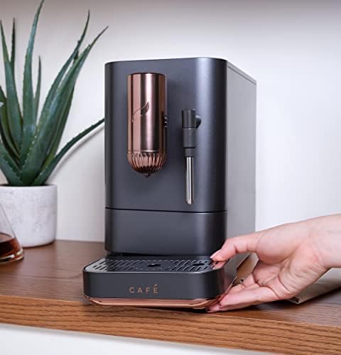 Café Affetto Automatic Espresso Machine + Milk Frother | Built-In & Adjustable Espresso Bean Grinder | One-Touch Brew in 90 Seconds | Matte Black, 1.2 Liter, (C7CEBBS3RD3) - Image 10