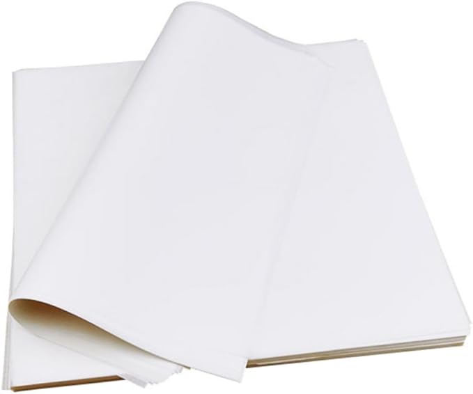 KOMBIUDA 500pcs Greaseproof Pizza Pads Non-stick Oil Absorbing Paper Sheets for Baking and Food Use, 8-inch Square White Parchment Paper for Pizza, Bread, and Snack Oil Resistance by Unknown
