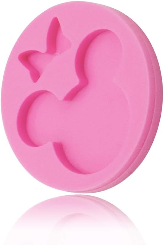 Cute Mouse Head Bow Silicone Mold for DIY Chocolate Candy Pudding Gum Paste Cupcake Cake Topper Decoration Desserts Jelly Shots Handmade Ice Cream Ice Cube Crystal Soap Mould Fondant Mold - Image 3