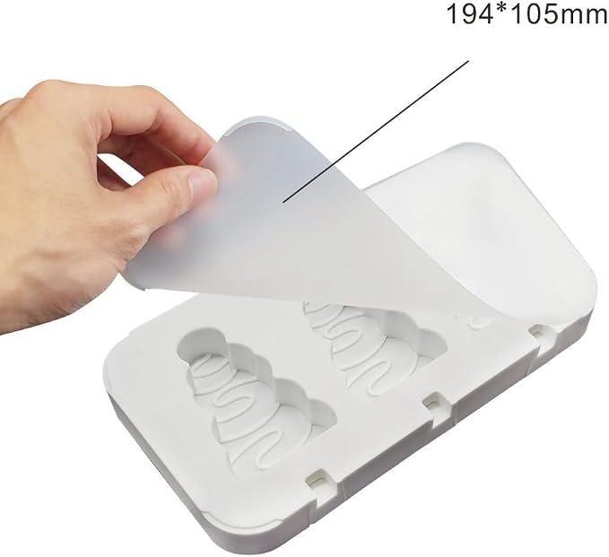 Silicone Mold for Cake DIY Baking Chocolate Eco-Friendly Cake Mold Candy Chocolate Cake Mould Baking DIY Kitchen Accessiories (Christmas Tree L_7.76 X4.28 X0.8 inch) - Image 2
