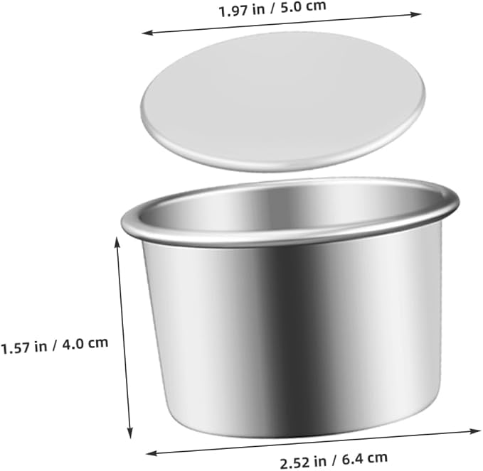 Ciieeo 6-Piece Removable Bottom Round Cake Pans Set 2-Inch Aluminum Alloy Baking Tins for Mini Cakes Nonstick Easy Clean Suitable for Home Baking - Image 6