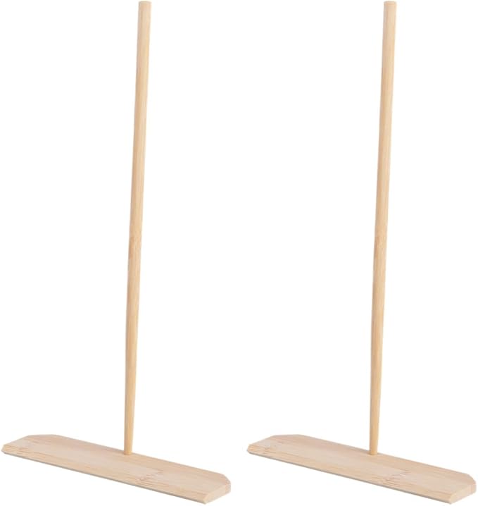 Cabilock 2pcs Crepe Spreader Pancake Maker Stick T-shaped Cooking Tool Lightweight Scraper for Crepes Pastry and Eggs, Easy to Clean, for Daily Family Breakfast Preparation by Cabilock