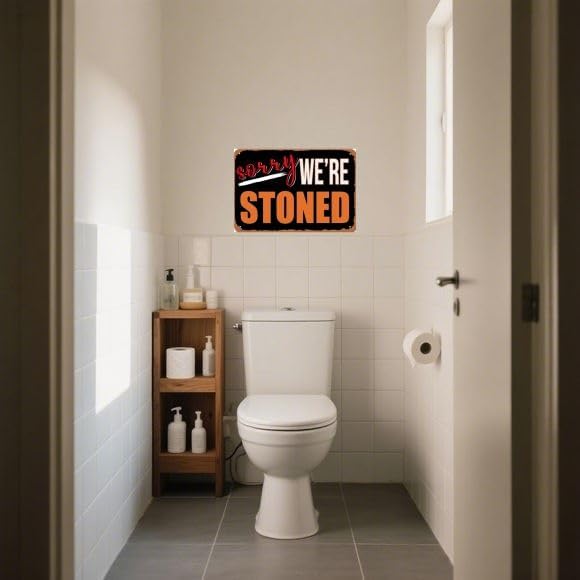 Fun Decorative Sign - Vintage Metal Tin Wall Art for the Man Den, Bar, Dorm or Garage - 420 Style Room Decor, 8x12 Inch - Image 2