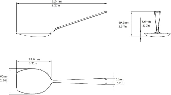 Rattleware 8.3″ Ultimate Foam Spoon – Heavy-Duty Stainless Steel Latte Art Foam Scoop – Barista Foam Spoon for Coffee, Cappuccino & Desserts – BPA-Free, Rust-Resistant, Multi-Use Kitchen Tool (6 Pack)