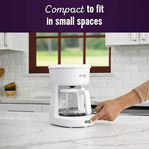Mr. Coffee 2134286 ® 5-Cup Mini Brew Switch Coffee Maker, White - Image 3