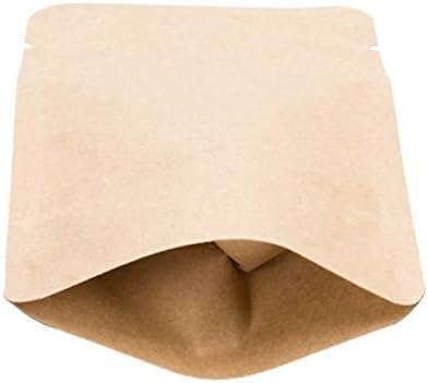 AwePackage Heavy Duty Kraft Paper Self Standing Resealable Zipper Pouch Bags (1 oz- 16 oz) - FDA and USDA compliant (50, 1 Oz) - Image 3