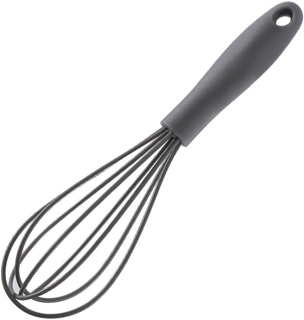 Mini Silicone Whisk, 12-Pack Portable Egg Whisk, Small Whisks For Cooking, Manual Handheld Milk Frothers, Household Egg Blender Silicone Whisks For Cooking (12PCS-Grey)