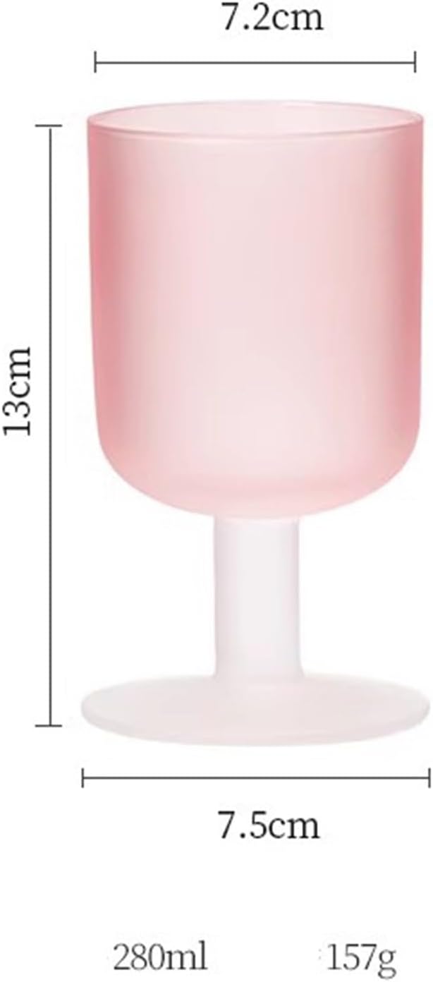 drinking glassware 9.5oz Frosted Stemmed Glass Cups for Wine - Image 2