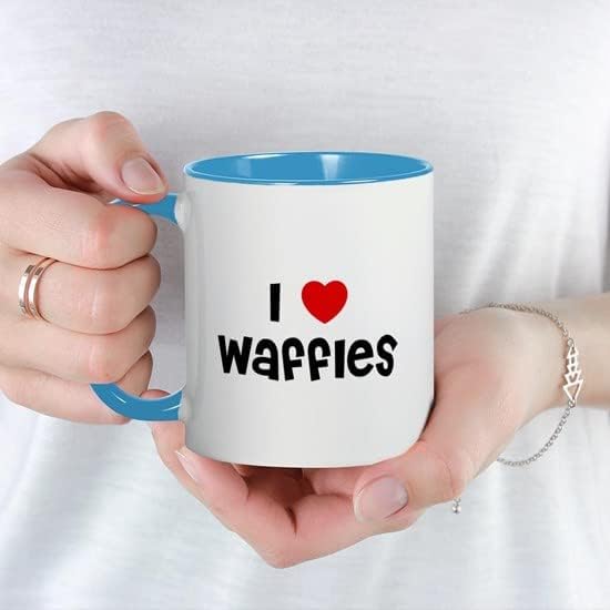 CafePress I * Waffles Mug 11 oz (325 ml) Ceramic Coffee Mug