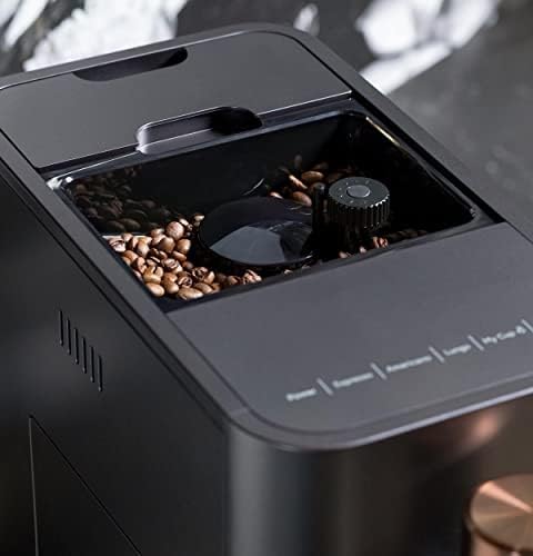 Café Affetto Automatic Espresso Machine + Milk Frother | Built-In & Adjustable Espresso Bean Grinder | One-Touch Brew in 90 Seconds | Matte Black, 1.2 Liter, (C7CEBBS3RD3) - Image 5