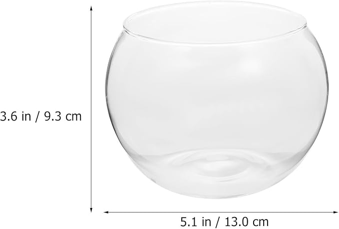 PATKAW Creative round Cocktail Cup Made of High Borosilicate Material, Easy to Hold and Clean, for Home or Dessert Shop Use, Practical Glassware for Chilled Drinks - Image 2