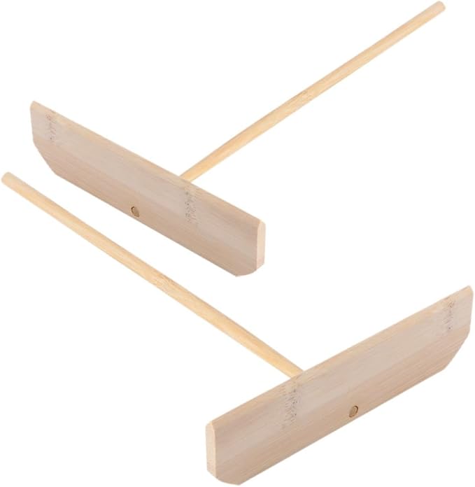 Hemobllo Pancake Spreader Stick that Won't Damage Cookware 2pcs T-shaped Kitchen Tool Versatile Dough Scraper for Cooking Omelettes and Pastry for Daily Family Breakfast Preparation by Hemobllo