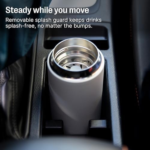 Fellow Carter Move Ceramic Lined Travel Coffee Mug 16 oz - Leak-Proof Lid | No Metallic Taste, Dishwasher Safe, Hot 12Hr Cold 24Hr, Stainless Steel Tumbler, BPA-Free, Fits Cup Holders, Lemon Zest - Image 7