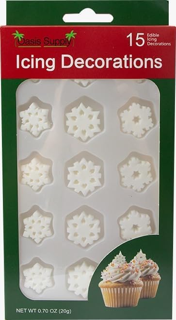 Christmas Edible Cake Decorations - Candy or Cupcake Topper -Gingerbread Man, Reindeer, Trees, Wreaths, Boots, and Snowflakes, 45 Pieces Total - Image 5