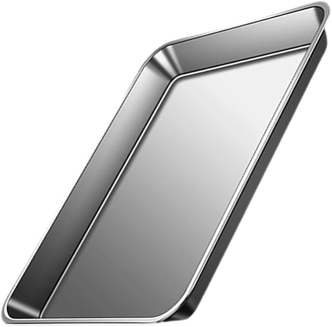 304 Stainless Steel Flat Bottom Oven Tray with Even Heat Distribution Practical Baking Pan for Pastries and Breads Stainless Steel Cookie Sheet by hejhncii