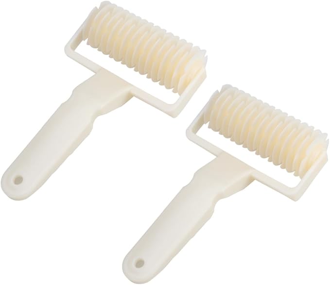 Plastic Lattice Roller Cutter Suitable for Creating Decorative Lattice Designs in Baking Baking Tool 2pcs Easy to Use and Clean for Cake and Bread Dough by Unknown