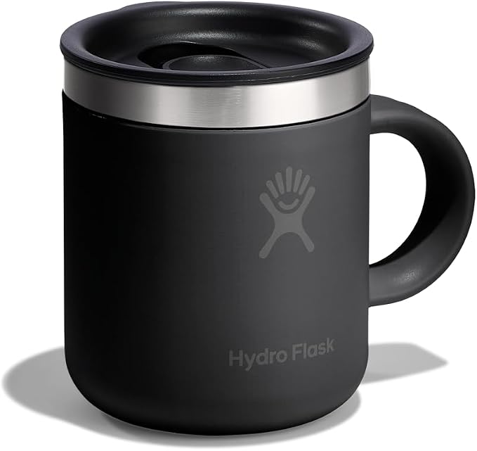 Hydro Flask Coffee Mug – Insulated Stainless Steel, Non Spill, Leak Resistant Travel Mug 6 Oz Tonal Black - Image 2