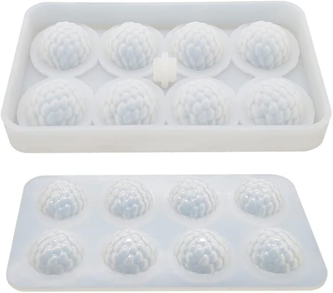 Silicone Mold Baking Pan Non-Stick Baking Pastry Chocolate Cake Dessert DIY Decoration Tools (2PCS Litchi Y_6.8x4x0.14 inch)