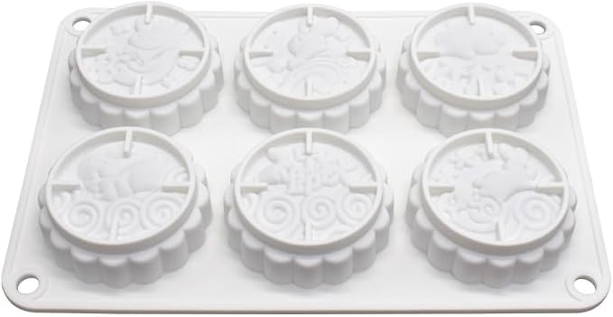 Rabbit Pattern Silicone Cake Mold Handmake DIY Mould Silicone Moulds For Cake Mooncake Mold (Mooncake N_8.52 X5.8 X0.84 inch) - Image 6