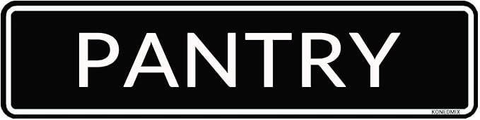 Pantry Sign Metal Sign Wall Decor Bar Home Pub Shop Wall Plaque 4X16inch by KONEDMIX