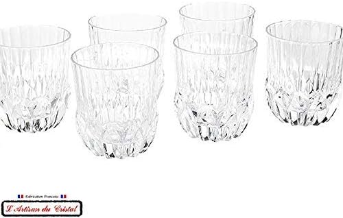 KLEIN 54120 BACCARAT FRANCE 6 Crystal Glasses for Whisky/Cocktail Crystal Glasses - Service Concorde Prestige 35 cl (12 fl oz) - Klein House - Company : Artisan du Cristal - Gift Set - Stamp - Image 2