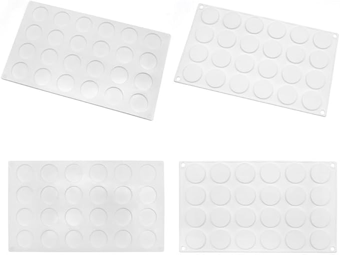 Silicone Chocolate mold,cookies mold,15 Hole Round Shape Fondant Cake Tools, Cake Decorating (Round G_11.84 X6.84 X0.32 inch) - Image 3