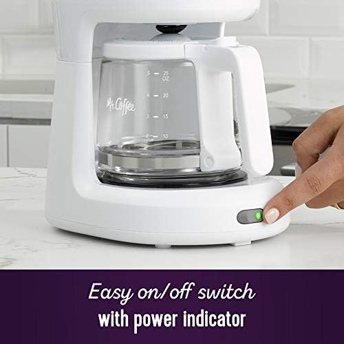 Mr. Coffee 2134286 ® 5-Cup Mini Brew Switch Coffee Maker, White - Image 6