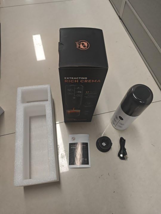 Portable Espresso Coffee Maker 4-in-1 Compatible with NES and DG Capsules and Ground Coffee Cordless 17Bar Rechargeable Electric Machine with 2600mAh Battery for Home Car Travel - Image 2