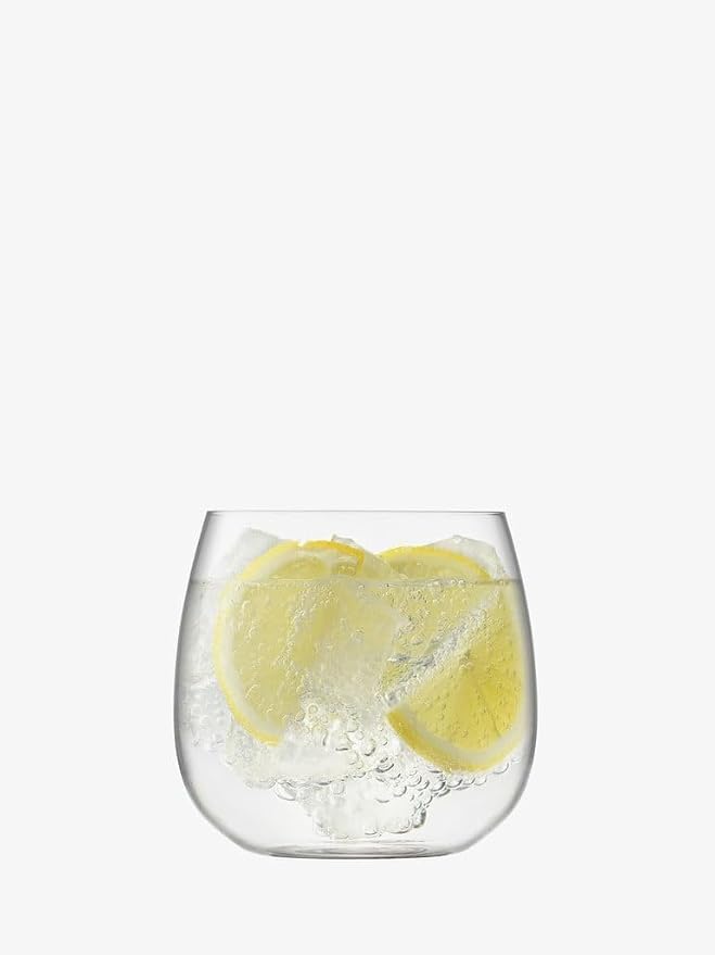 LSA International Borough Stemless Wine Glasses 13 oz, Set of 4, Luxury Elegant Modern Cocktail Drinking Glassware - Image 4